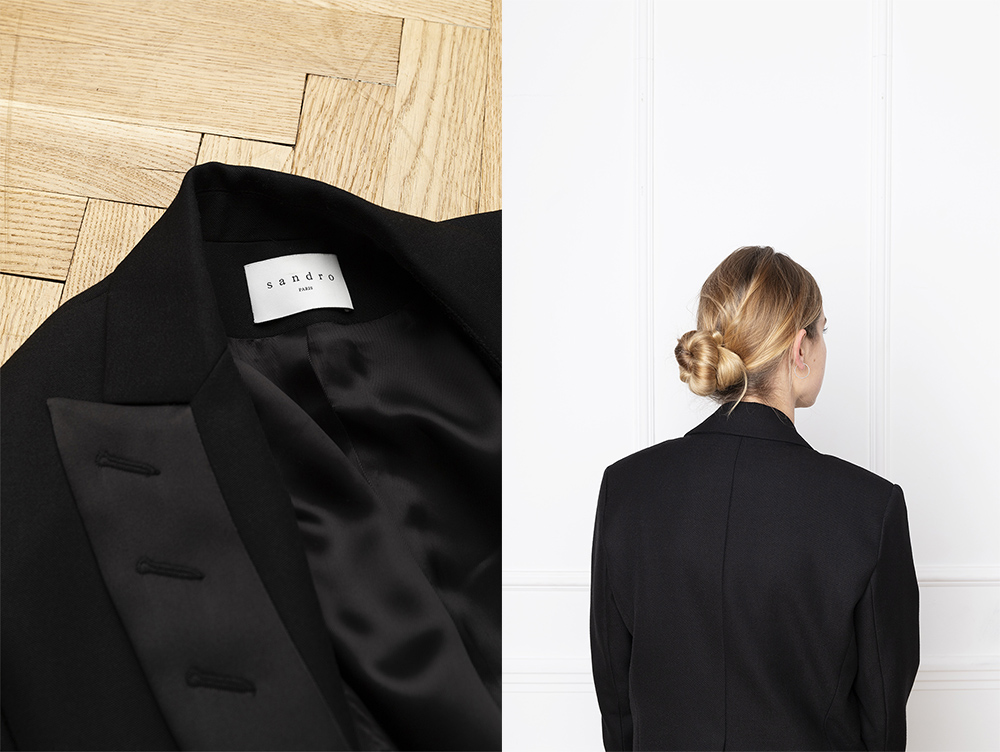 Timeless classics. Little black dress and tailored suit